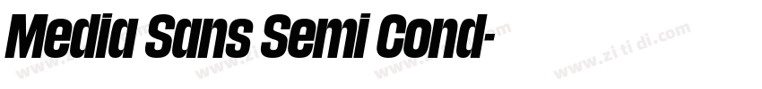Media Sans Semi Cond字体转换